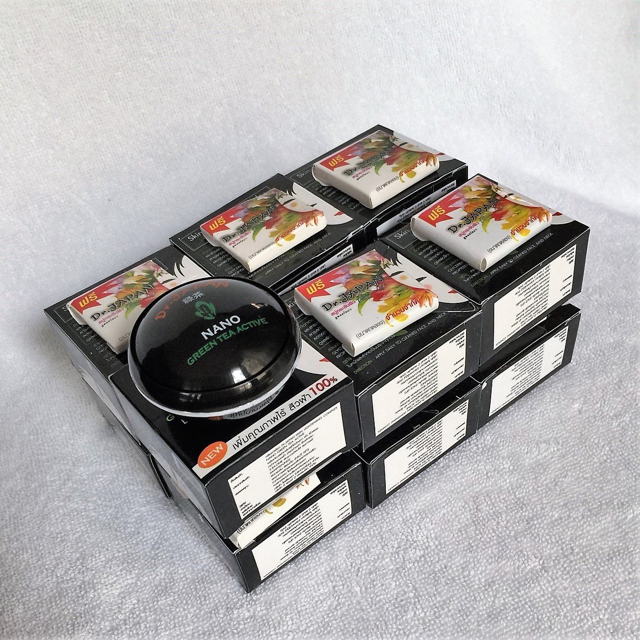 12 PCS of Dr.Japan NANO Green Tea Active Extra Whitening/ Face Lift