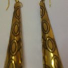 Handcrafted Cone-shaped Pure Brass Metal Earrings
