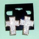 Stunning Clip-On Cross Earrings♥