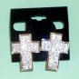Stunning Clip-On Cross Earrings♥