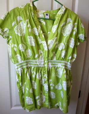 Gap Cap Sleeve Top Large