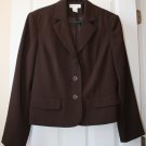 Worthington Chocolate Blazer Size 14