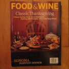 Food & Wine magazine November 1998 Classic Thanksgiving