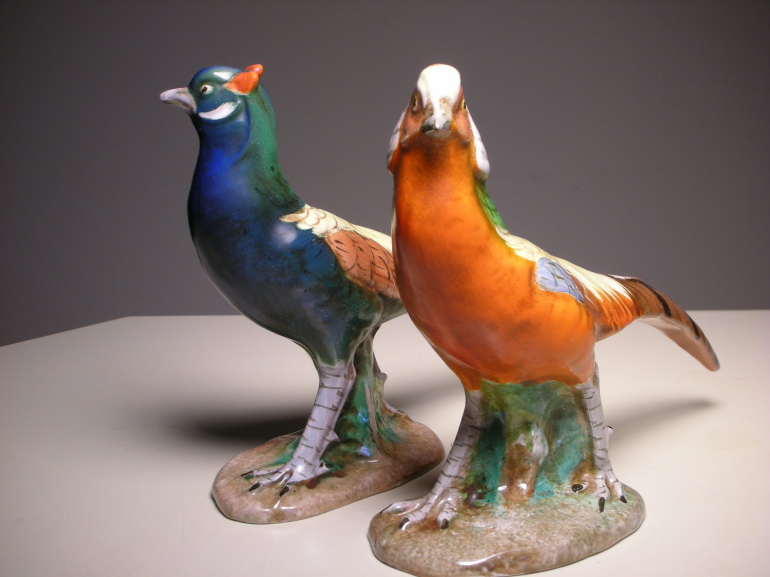 decorative pheasant figurines