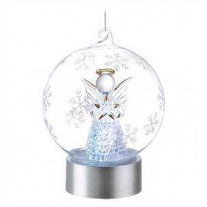 LED Light Angel Globe Ornament
