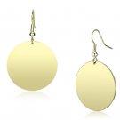 LO2705 Gold Iron Earrings with No Stone Drop Earrings