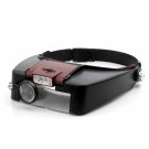 Head Band VISOR Magnifier Light Lamp LED Magnifying A0137