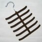 Brown Tie Hanger Rack Organizer Hold Up to 12 Ties YL001-3