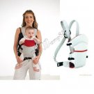 New Fashion Baby Carrier Cotton Infant 3 Positions Front & Back Backpack Grey A0049