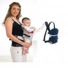New Fashion Baby Carrier Cotton Infant 3 Positions Front & Back Backpack Blue A0048