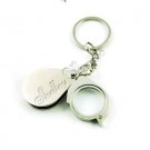 1PCS 3x 20mm Jewelers Eye Loupe Magnifier Magnifying glass Portable KeyChain A0021