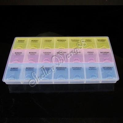 Weekly Pill MediPlanner Organizer 3 Times-a-Day Case YL062