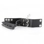 Cool Adjustable Fashion UniSex Black Wristband Buckle Cuff Belt Punk Leather Bracelet A0164