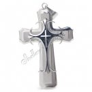 Men Stainless Steel Pendant Celtic Cross Necklace Chain YL991