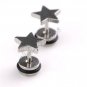 2x Nice Stainless Steel Star Shaped Studs Earring YL496