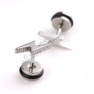 2x Nice Stainless Steel lightening Shaped Studs Earring YL499