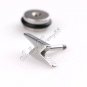 2x Nice Stainless Steel lightening Shaped Studs Earring YL499