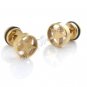 2x Nice Stainless Steel Golden Star Shaped Studs Earring YL500