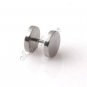 2x New Mens Earring Ear Stud Stainless Steel 14mm YL122-14