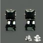A Pair of New Mens Magnetic Earring Ear Stud Stainless Steel Square Black Onyx 8mm  YL849