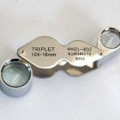 Jeweler Loupe Magnifier Magnifying Double Power 10x&20x A0018