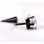 A Pair of Earring Ear Stud Stainless Steel White Onyx 21*6mm YL299