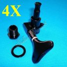 4R InLine Black Bass Tuners Machine Head Tuning Peg Set A0065