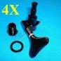 4R InLine Black Bass Tuners Machine Head Tuning Peg Set A0065