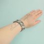 Cool Adjustable Fashion Uni-Sex Belt Buckle Bracelet Bullet Pattern A0477