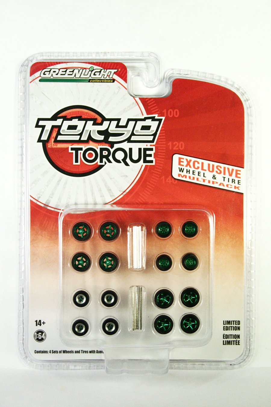 GreenLight Wheel & Tire Pack Tokyo Torque GREEN MACHINE
