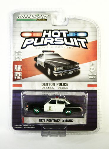GreenLight GREEN MACHINE 1977 Pontiac Lemans Denton Police HP28 CHASE