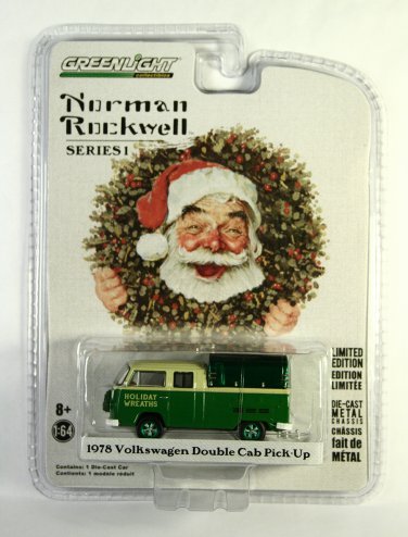 GreenLight GREEN MACHINE 1978 Volkswagen Double Cab Pick-Up Norman Rockwell S1