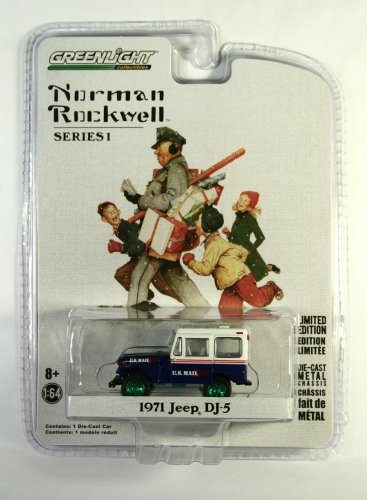 GreenLight GREEN MACHINE 1971 Jeep DJ-5 Norman Rockwell Series 1