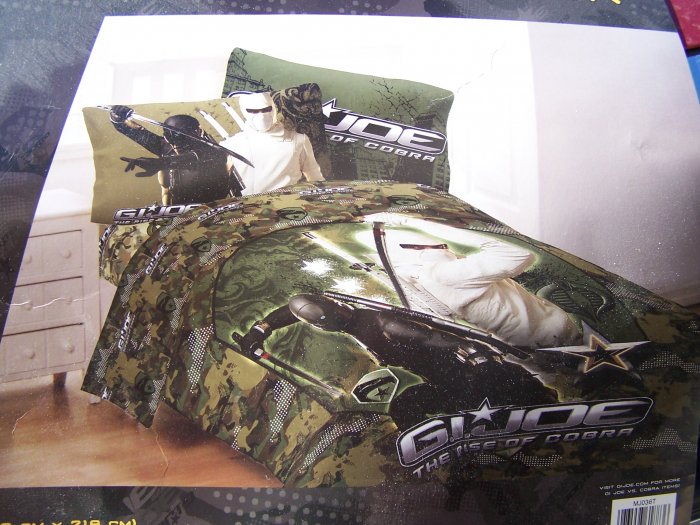GI Joe Rise of Cobra Full Comforter & Sheet Set Bedding