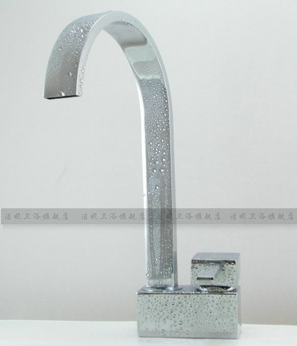 Contemporary Solid Brass Kitchen Faucet chrome finish JN8519