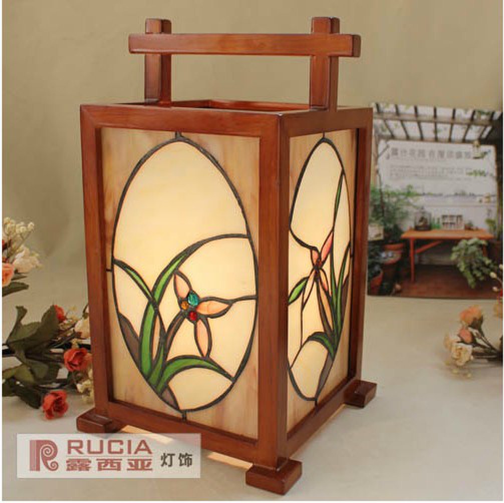 Japan Minimalist Solid Wood Table Lamp Bedside Lamp Desk Lamp