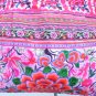 Hmong Embroidered Fabric Floral Pink Bag