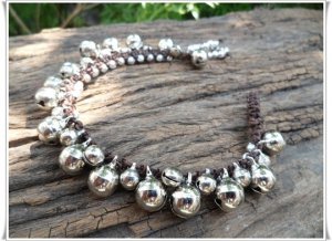 Silver Beads Bell Bracelet