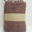 Brown Cotton 100% Scarf