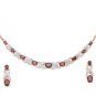 garnet&diamond necklace/earring set!!!!!!!!!!!!!