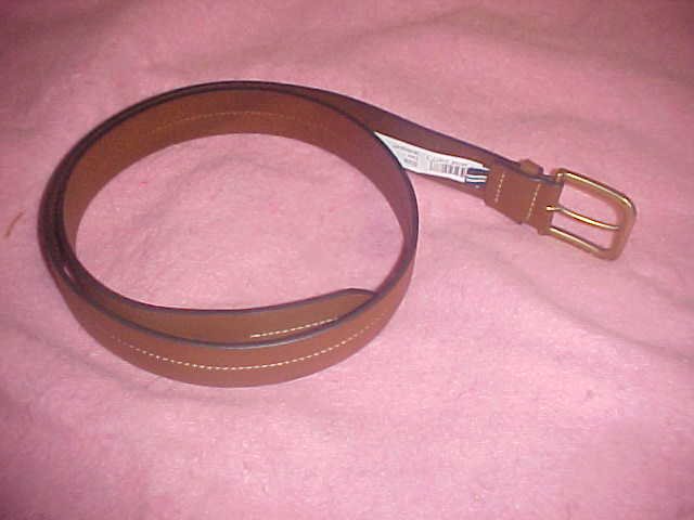 Nautica Leather Belt sz 42 Tan Reg$38 NWT Brand New