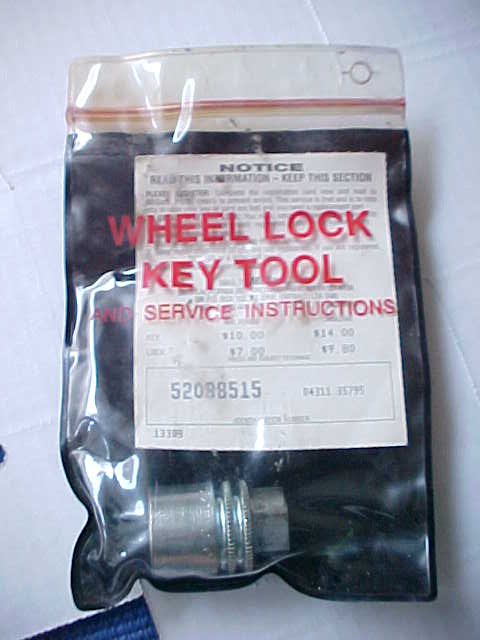 wheel lock key
