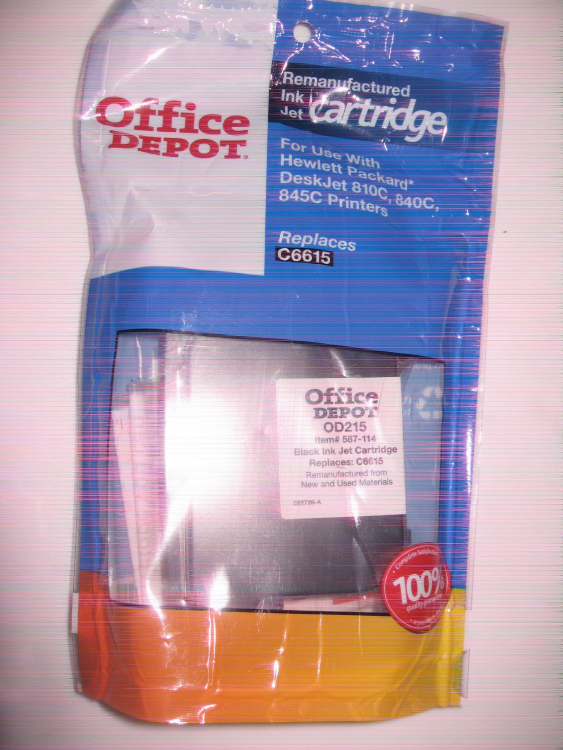 HP C6615 ink cartridge Remanufactured by Office Depot for deskjet 810C