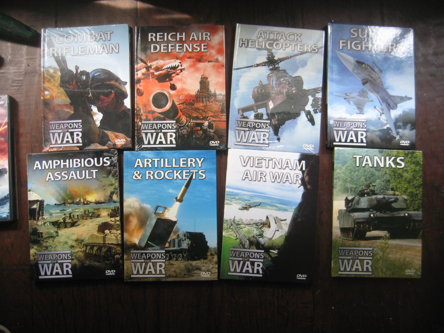 Weapons of War series Lot of 8 DVD + American Warships