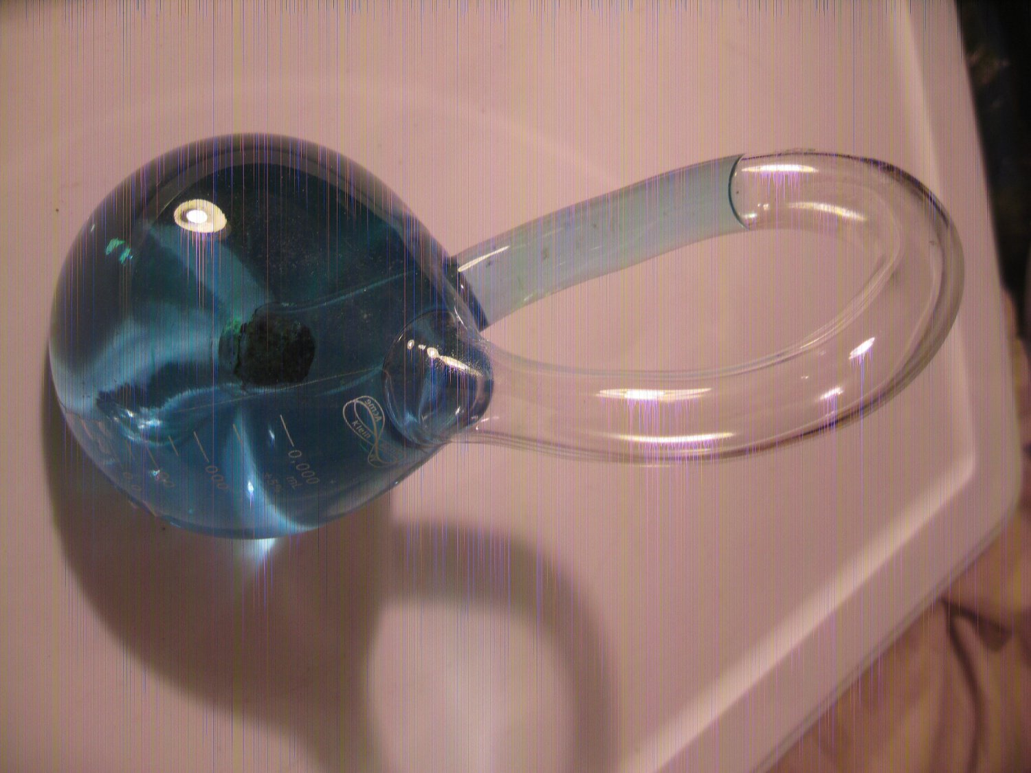 Acme Klein Bottle Science Cliff Stoll PhD Theoretical device Like New 8" x 4" glass with fluid