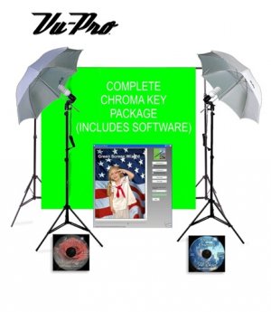 Vu-Pro Complete Basic Chromakey Digital Studio Package.