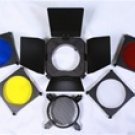 Barndoor Kit With Grid and Gels For Smaller Strobes