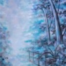 MS022 Special 8x10 Hand Painted Scenic Muslin Background