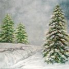 XM-34 Special 8x10 Hand Painted Scenic Muslin Background