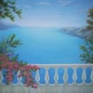 0019 Premium Hand Painted Scenic Muslin Photo Backdrop